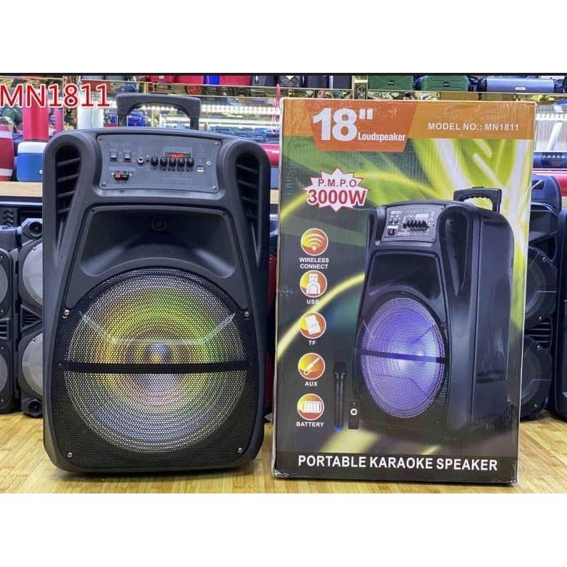 ลำโพงบลูทูธ MN-1810/1811/1812 ดอก18นิ้วมี AUX ปรับBASS/ECHO กระหึ่มเบสแน่น  มีล้อลาก - รูปที่ 5