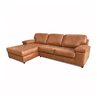 โปรโมชั่น : ZEN Collection ส่งฟรี ทั่วประเทศ  โซฟา Sofa L-Shape ขนาด 2.60 m. BONNIE โซฟาหุ้มหนัง PU Belgium