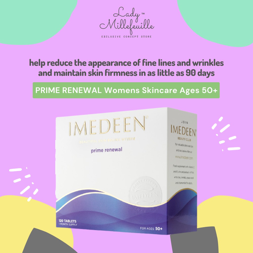 พร้อมส่ง Imedeen Prime Renewal Womens Skincare Ages 50 120 เม็ด สำหรับ 