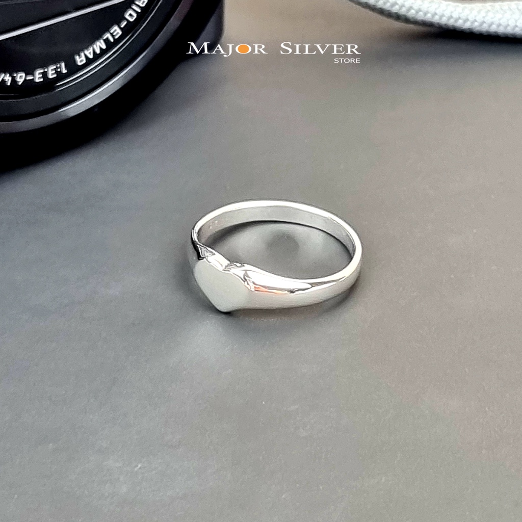 แหวนหัวหัวใจ / เงินแท้92.5% แฟชั่น ดีไซน์โมเดิร์น : E-V-CenHe7