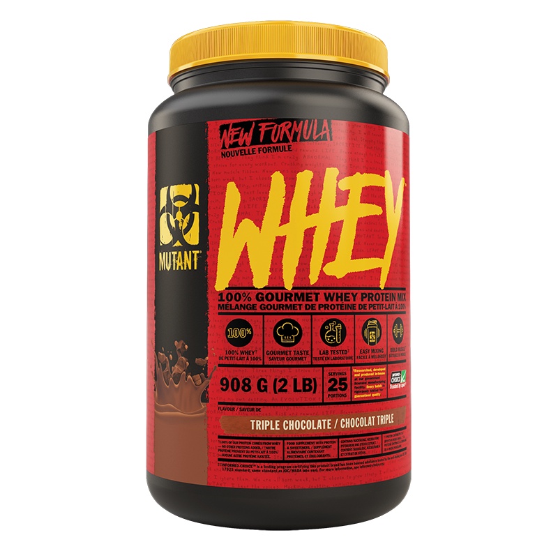 Mutant Whey Vanilla 908 g. (2 lbs) มูเเทนท์ โปรตีนเสริมสร้างเพิ่มกล้ามเนื้อ ขนาด2ปอนด์