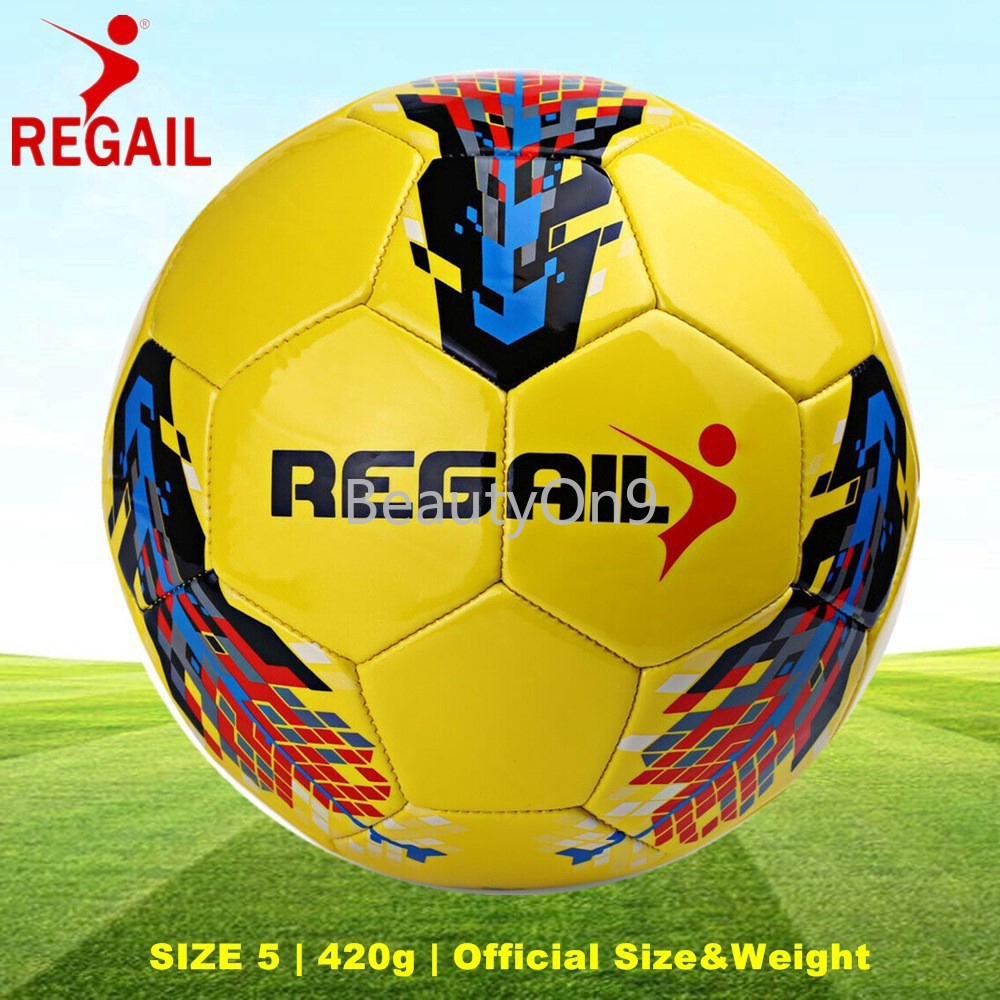Regail Football Official Match Size 5 PU Leather Fire Arrow - ลูกฟุตบอลคุณภาพสูงฝึกซ้อม