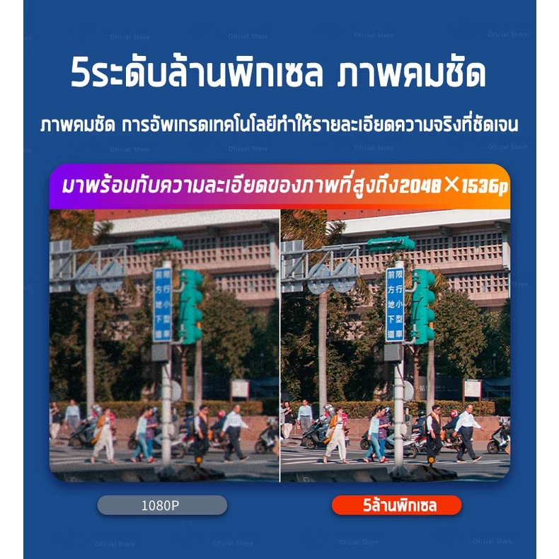 กล้องวงจรปิด 5G มีภาษาไทย 5ล้านพิกเซล ระดับล้านพิกเซล ภาพคมชัด สามารถใช้การ์ดหน่วยความจำ V380pro กล้องรักษาความปลอดภัย thumbnail 4