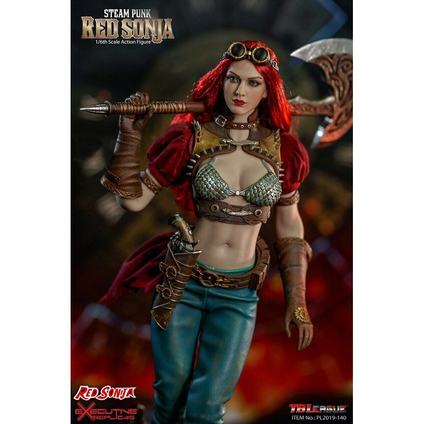 In Stock 16 Scale Action Figure Tbleague Pl2019 140 A Steam Punk Red Sonja Sexy Assassin Killer