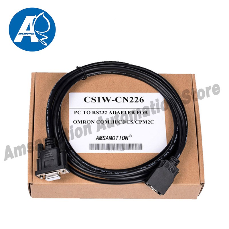 CS1W-CN226 Serials สายเหมาะสําหรับ Omron CS CJ CQM1H CPM2C Series สายการเขียนโปรแกรม PLC RS232 สายพอร์ต