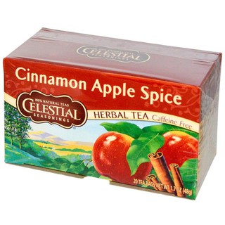 Celestial Seasonings Herbal Tea Cinnamon Apple Spice) เซเลสเทล ชาชินนาม่อน แอปเปิ้ล สไปซี่ 1.6g. x 20 ซอง