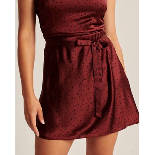 Abercrombie Satin Wrap Mini Skirt