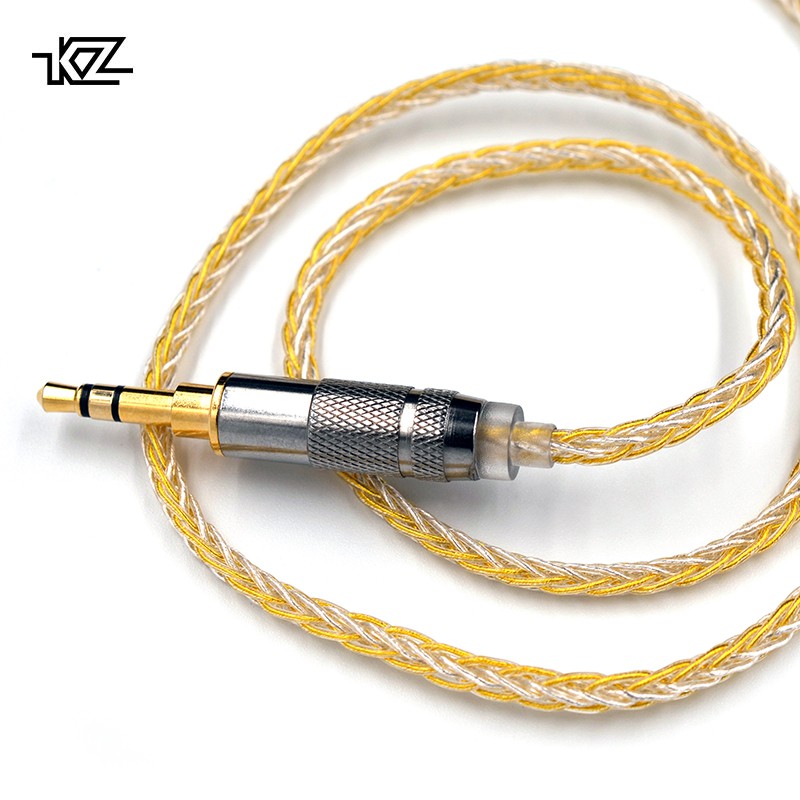 KZ Gold Silver Mixed Cable 200 Core Upgrade Cable 2PIN 0.75mmMMCX
