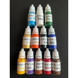 สีอะคริลิค ACRYLIC COLOR 10ml. เกรดPremium