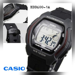 นาฬิกาข้อมือ Casio Standard รุ่น HDD600 (1A-เทาดำ) 👉ของแท้ 💯%👈