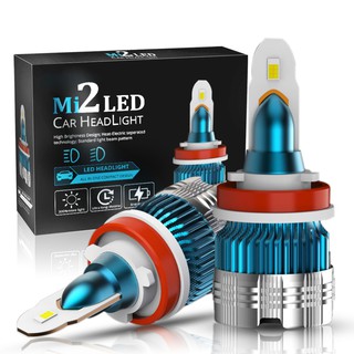 ไฟหน้า H4 H7 H8 H11 H1 HB3 HB4 9006 LED 2 ชิ้นสำหรับติดรถยนต์