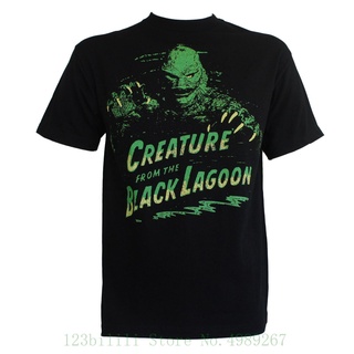 [COD]พร้อมส่ง เสื้อยืดแขนสั้น ผ้าฝ้าย พิมพ์ลาย Creature From The Black Lagoon หลากสีสัน ไซซ์ S 2XlS-5XL