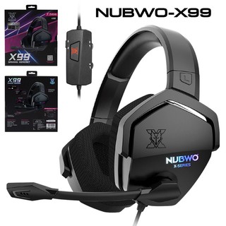 หูฟังเกมมิ่ง Nubwo X99 X-Series หูฟังคอม Gaming headset สาย USB Virtual Surround 7.1