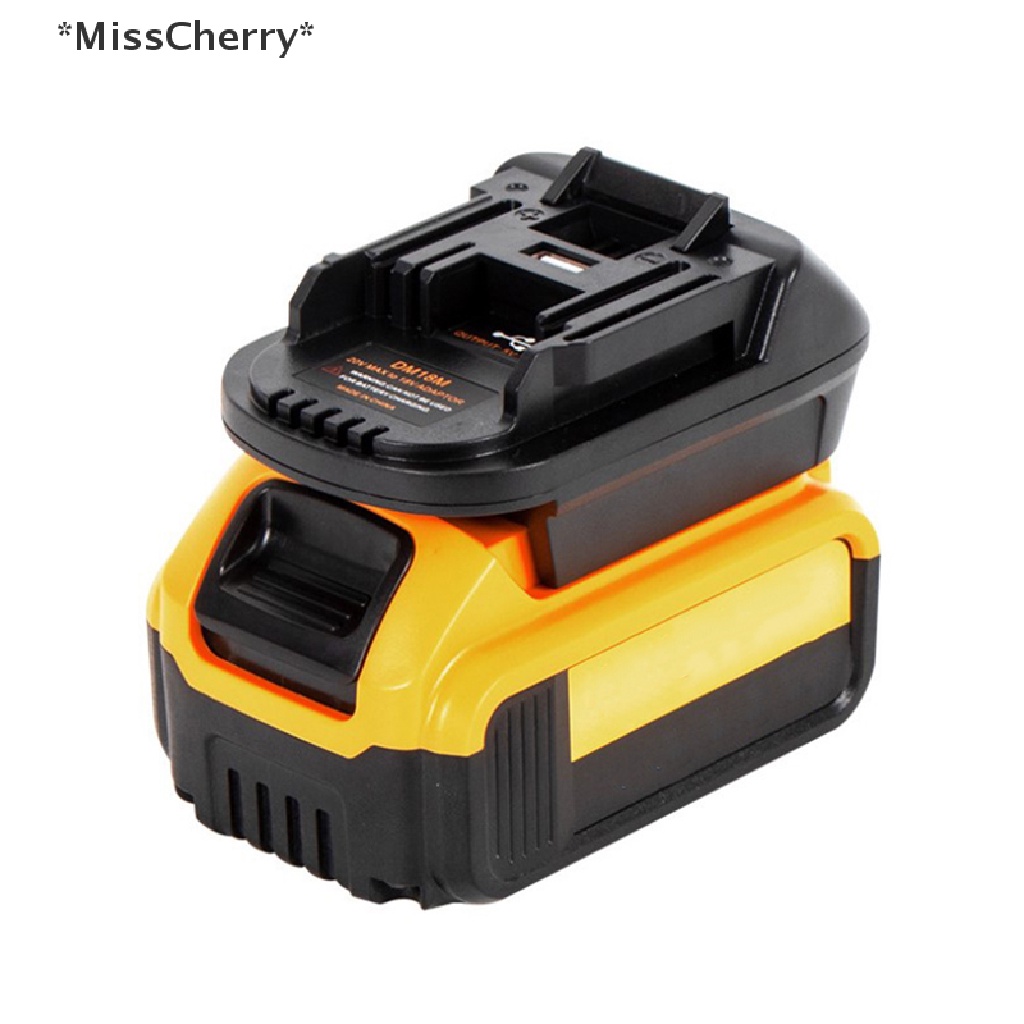 [[MissCherry]] อะแดปเตอร์แปลงแบตเตอรี่ USB สําหรับ 20V DEWALT DCB200 Milwaukee M18 Convert เป็น Makita 18V [ขายดี
