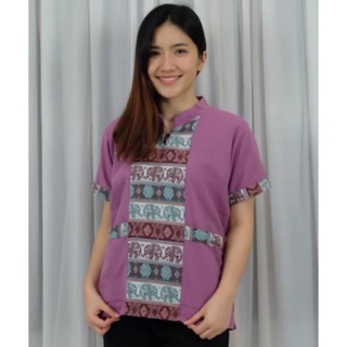 No.9132 เสื้อผ้าฝ้ายพื้นเมือง รอบอกถึง 40”
