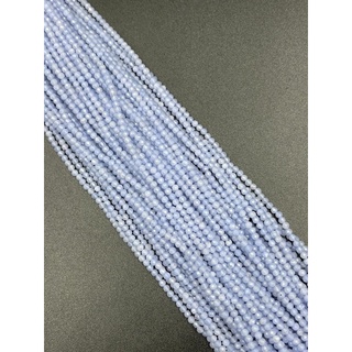 Blue lace agate อาเกตลูกไม้สีน้ำเงิน necklace