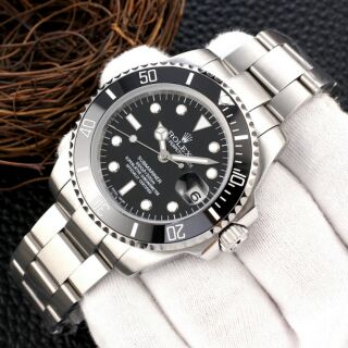 Rolex Submariner Calendar Black Water Ghost 116610LN นาฬิกาผู้ชายกลไกอัตโนมัติ