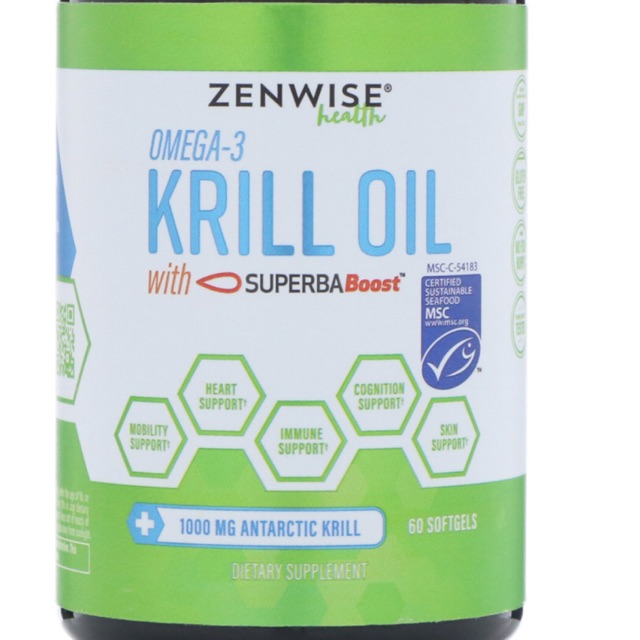 SuperbaBoost Krill Oil	1000 mg 60 softgel