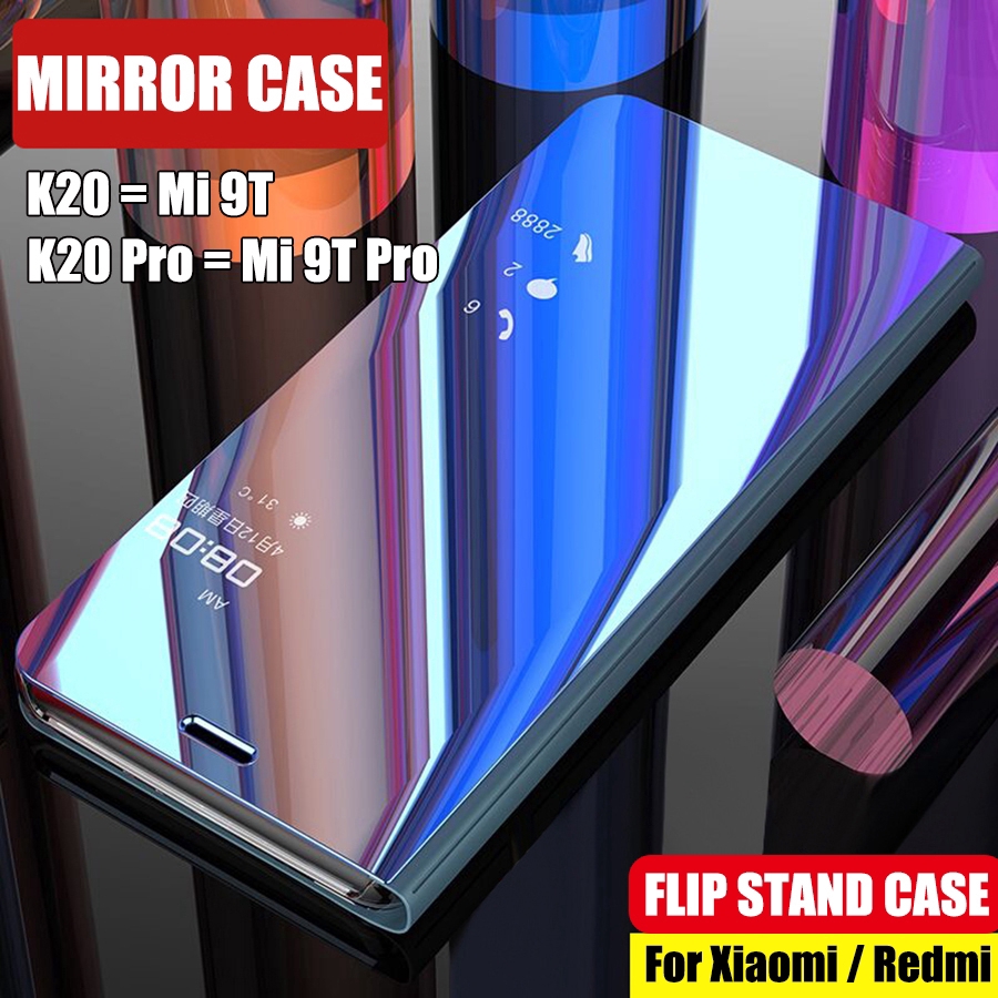 Smart Mirror Flip Case Samsung Galaxy A7 J7+ J4+ Plus 2018 Note 9 8 7 Edge S8 S8+ Case Holder Stand Cover