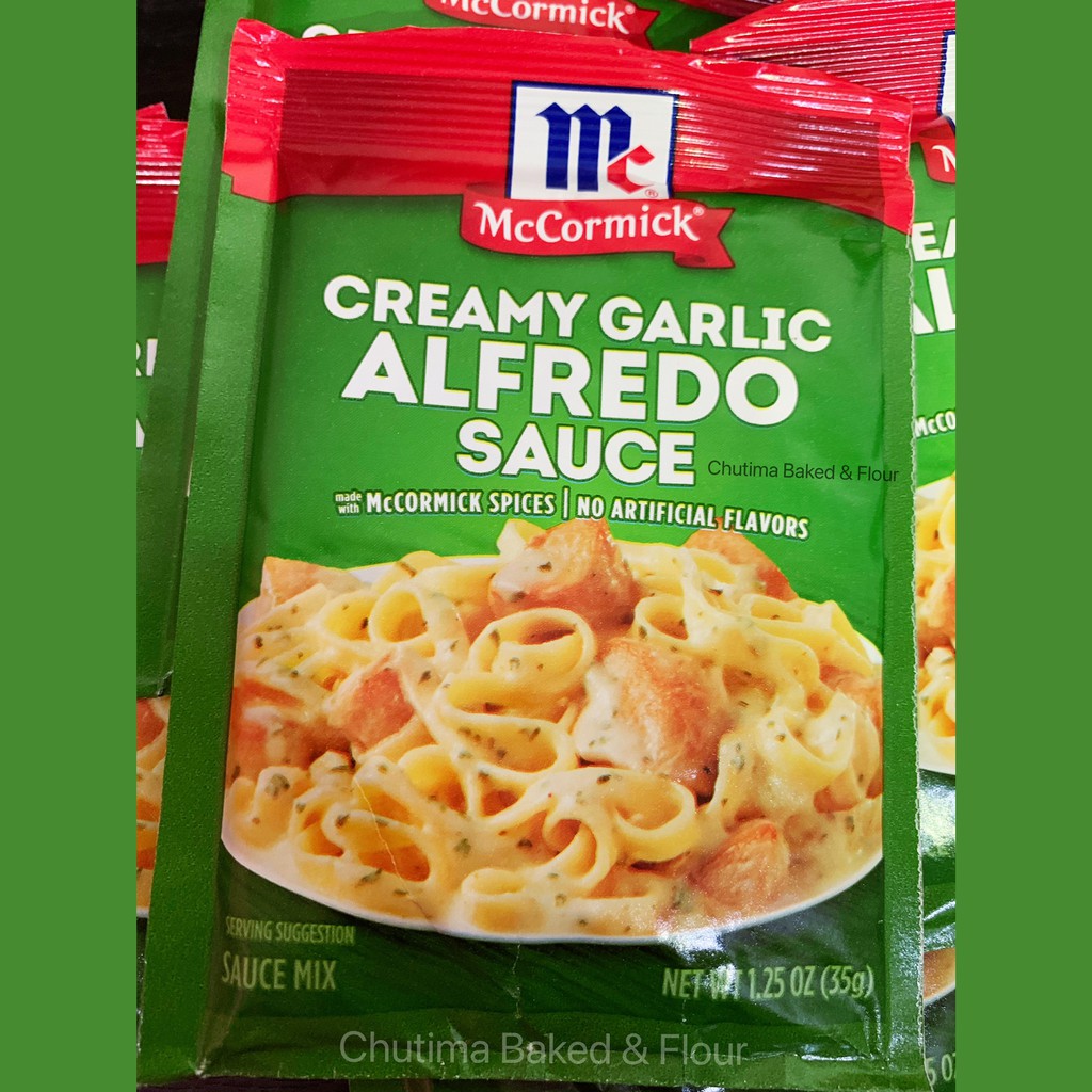 แม็คคอร์มิค ซอสครีมกระเทียมอัลฟริโด ซอสมิกซ์ 35กรัม. McCormick Creamy Garlic Alfredo Sauce Mix (35g)
