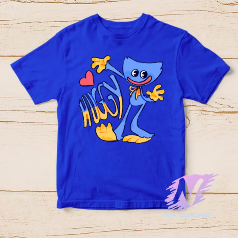 เสื้อผ้าเด็ก Huggy wuggy เสื้อยืดเด็ก Huggy love