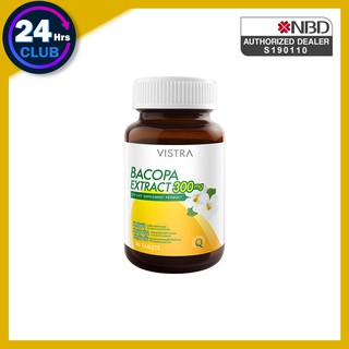 &gt;&gt;VISTRA BACOPA EXTRACT 300 mg. สารสกัดจากพรมมิ ช่วยผ่อนคลาย  (30 เม็ด)