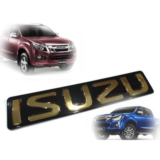 Logo Isuzu สีทอง หน้ากะจัง D max All New 2012-2013-2014-2015-2016-2017-2018-2019