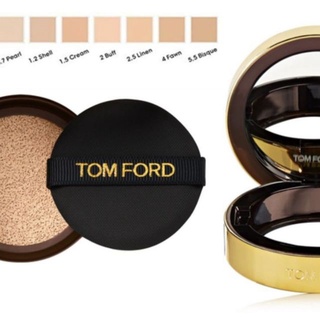 TOM FORD BEAUTY TRACELESS TOUCH FOUNDATION SPF 45 SATIN-MATTE CUSHION SET 2.0 BUFF รองพื้นคุชชั่นซาตินแมตต์ Medium-Full