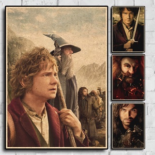 J· R· R. โปสเตอร์ภาพยนตร์ The Hobbit: An Unexped Journey with Home-decorated Retro สําหรับตกแต่งบ้าน
