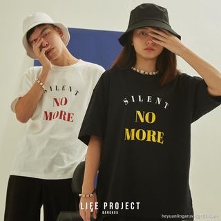 GP [ ซื้อ 2 ลดเพิ่ม 5% ] Silent No More Oversize tee เสื้อยืด โอเวอร์ไซส์ ผ้าคอตตอนแท้100% S M L