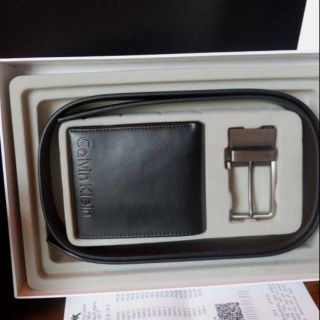 Calvin Klein Leather Belt &amp; Wallet Set-2