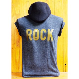 เสื้อยืด Supertees (มี 2สี เทาเข้มและดำ) cotton100% ลายROCK