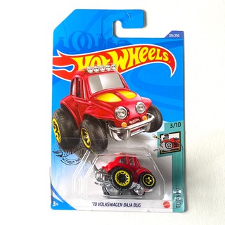 Hotwheels 70 Volkswagen Baja Bug -Red Color