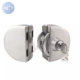 กุญแจล็อคประตูกระจกแบบไม่มีรู Punch-free glass door lock สแตนเลสล็อคประตูกระจกนิรภัย ✅พร้อมส่ง