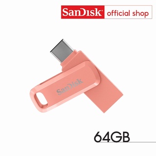 SanDisk Ultra Dual Drive Go USB Type-C 64GB Peach (SDDDC3-064G-G46PC, สีพีช)