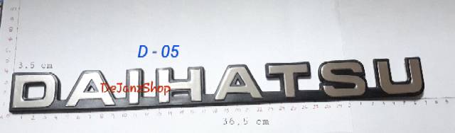 Emblem - สติ๊กเกอร์ - โลโก้ - สติ๊กเกอร์ Daihatsu โครเมี่ยมครัม