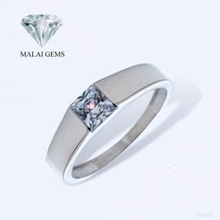 Malai Gems แหวนเพชร เงินแท้ 925 เคลือบทองคำขาว ประดับเพชรสวิส CZ รุ่น291-RK0068 แถมกล่อง แหวนเงินแท้ แหวนเงิน