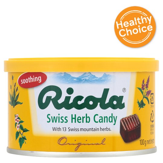 ราคาพิเศษ!! ริโคล่า ลูกอมรสสมุนไพร 100กรัม Ricola Swiss Herb Candy 100g