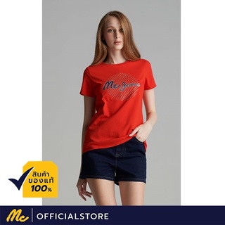 Mc Jeans เสื้อยืดผู้หญิง แขนสั้น สีแดง YY0064
