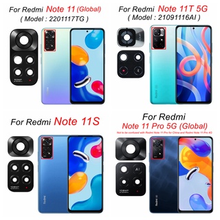 Foxfix กระจกเลนส์กล้องด้านหลัง สําหรับ Xiaomi Redmi Note 11S 11T 5G Note11 Note 11S 11T 5G 2201117Tg 21091116Ai อะไหล่เปลี่ยน