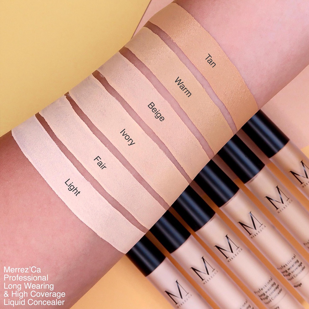 Merrez'ca Professional Long Wearing & Hight Coverage Liquid Concealer 4g. คอลซีลเลอร์