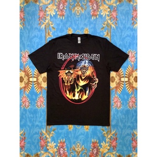 ผ้าฝ้าย 100%🎸IRON MAIDEN เสื้อวง Iron Maiden สินค้านำเข้า ลิขสิทธิ์แท้S-3XL