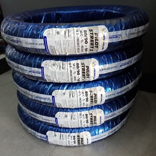 ยางนอก(MICHELIN) PILOT STREET2 80/90-14 M/C TL REINF 46S-FRONT/REAR (รหัส 3528700794403)