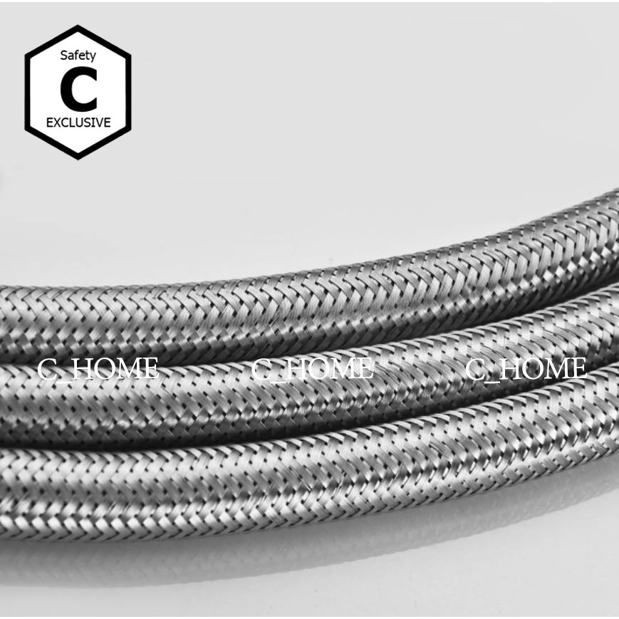 [C_HOME]ท่อน้ำ สายน้ำดี สายน้ำดีสแตนเลสถัก เหนียว ทนแรงดันสูง มี10ขนาด 14 16 18 20 22 24 32 40 48และ60 - รูปที่ 5