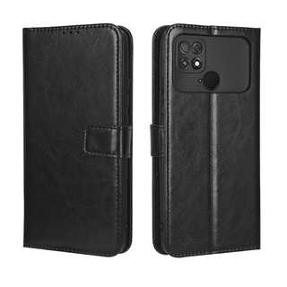 Xiaomi POCO C40 เคส Leather Case เคสโทรศัพท์ Stand Wallet Xiaomi POCOC40 เคสมือถือ Cover