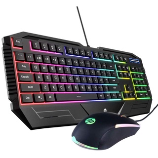 HP รุ่น GK1100 Gaming Keyboard คีย์บอร์ด&amp;เมาส์ Menbrane