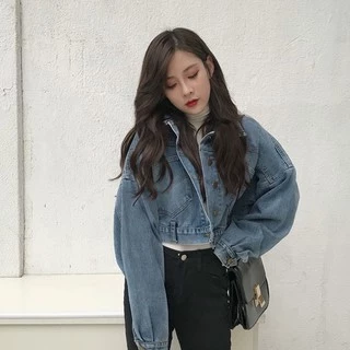 เสื้อแจ็คเก็ตยีนผู้หญิง สไตล์เกาหลี