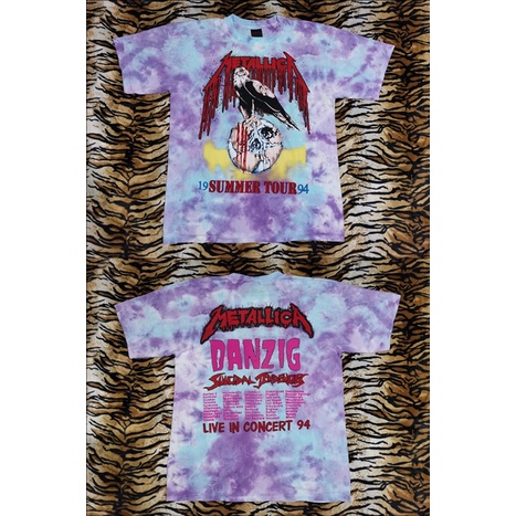 เสื้อ METALLICA TIE DYE SUMMER TOUR 1994 วง ทัวร์ วงร็อค มัดย้อม แมทอีกา