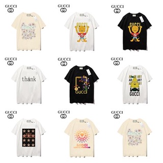 【 โมเดลผู้หญิง ผู้ชาย 】สินค้าขายดี พร้อมส่ง----Ggg--- เสื้อยืดคอกลม แขนสั้น ผ้าฝ้ายแท้ แบบลําลอง