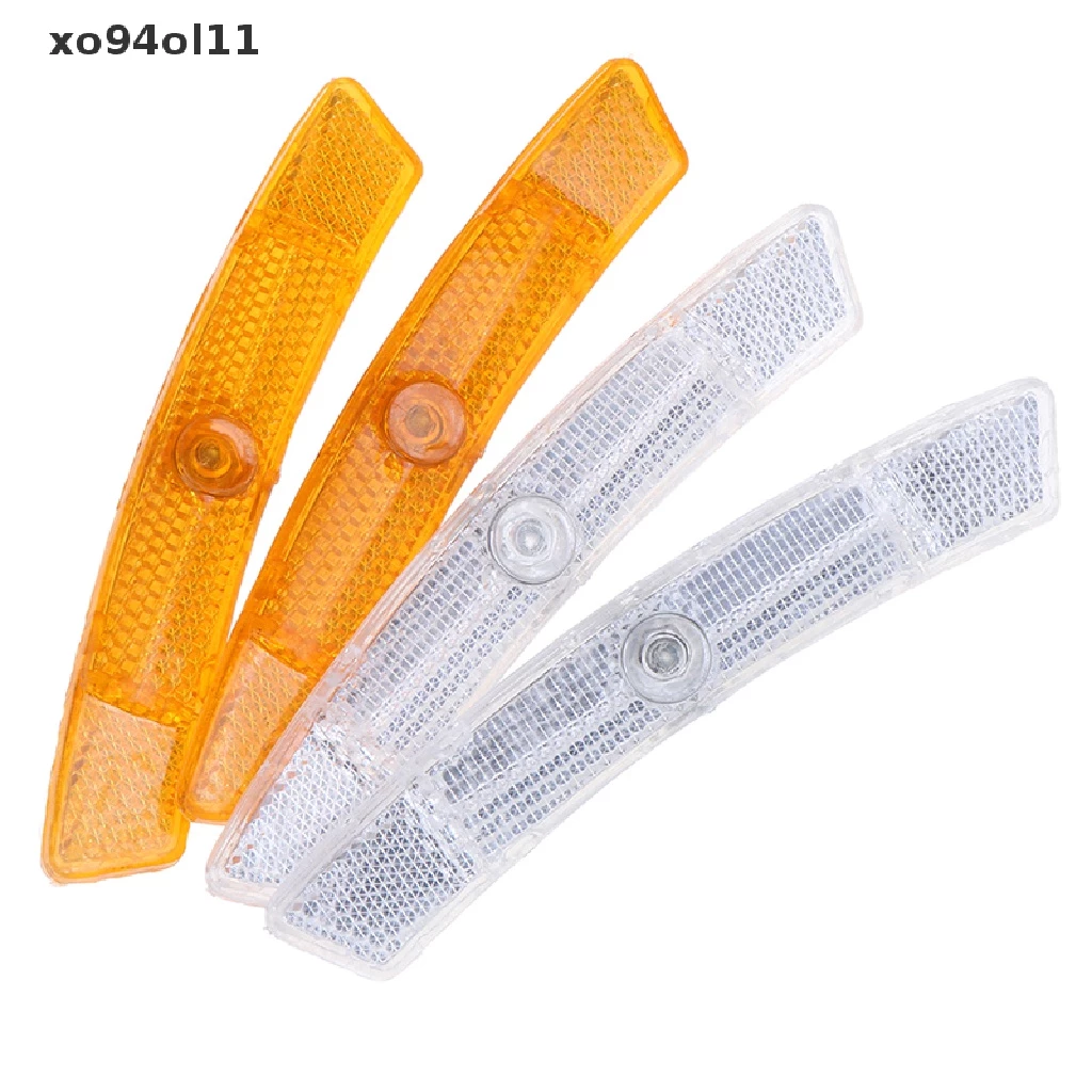 Xo94ol 2 ชิ้น Spoke Reflector ไฟเตือนความปลอดภัยขอบล้อสะท้อนแสง